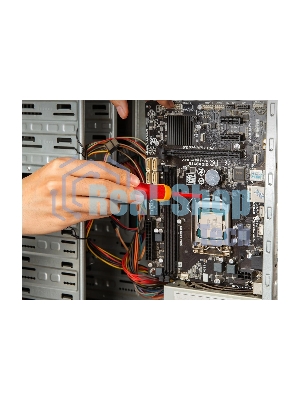 Диэлектрическая крестовая отвертка Deli DL513060 PH0х60 мм сталь Cr-V, сертификат VDE для работ под напряжением до 1000 В