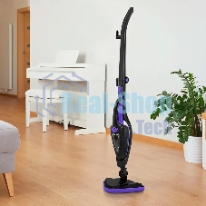 Швабра паровая Kitfort КТ-1051 1500Вт черный/фиолетовый