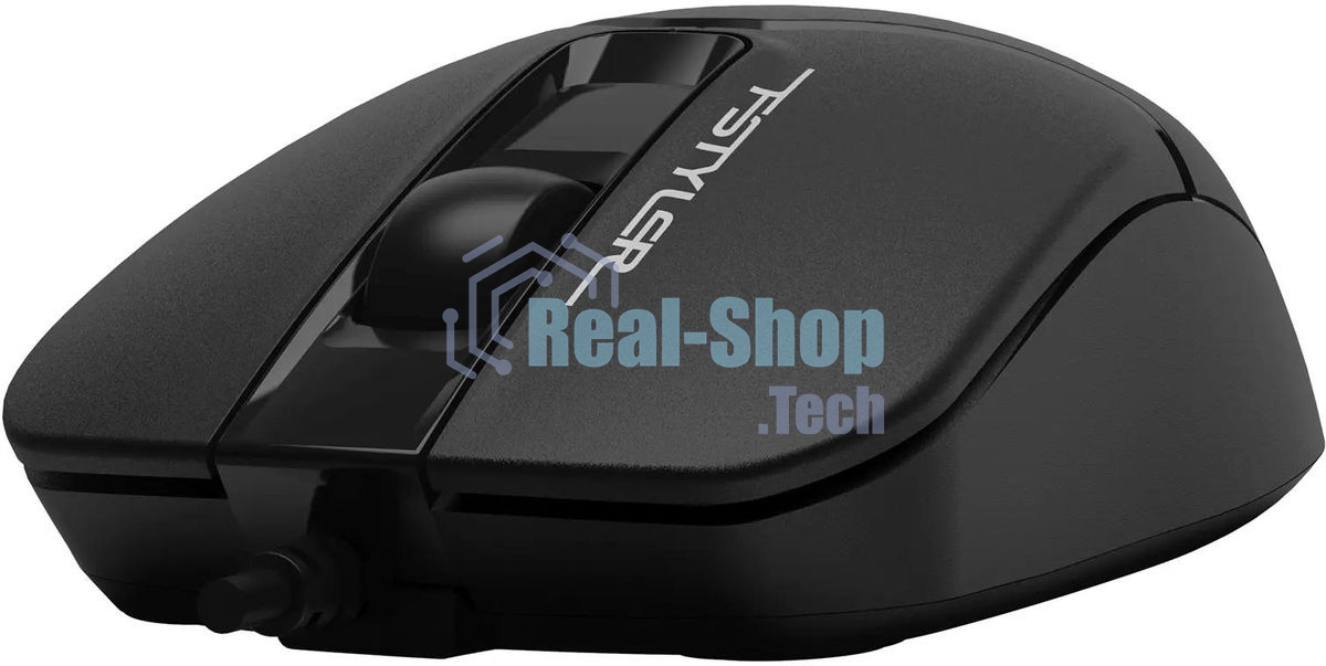 Мышь проводная A4Tech Fstyler FM12S черный, 1200 dpi, USB, кнопки - 3