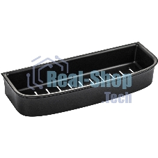 Полочка прямая из высокопрочного АБС пластика, ЧЕРНАЯ матовая, с вкладышем черного цвета BRIMIX 5676