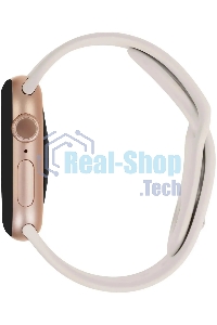 Умные часы Apple Watch Series 11 A3333 46мм OLED корп.розовое золото Sport Band рем.белый разм.брасл.:S/M (MEV64LW/A)