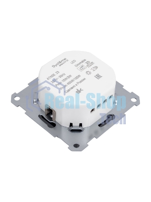 Светорегулятор (диммер) SE AtlasDesign карбон, повор-нажим, LED, RC, 400 Вт, мех.