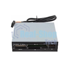 Карт-ридер внутренний AeroCool АТ-981/черный/CF/CF II/MMC/SD/MS/MS Duo/XD/T-F/M2/USB 2.0/сталь