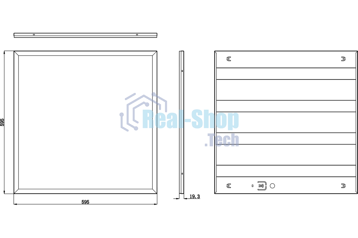 Светильник светодиодный ЭРА SPO-6-36-6K-P 36Вт 6500К IP40 595x595 призма