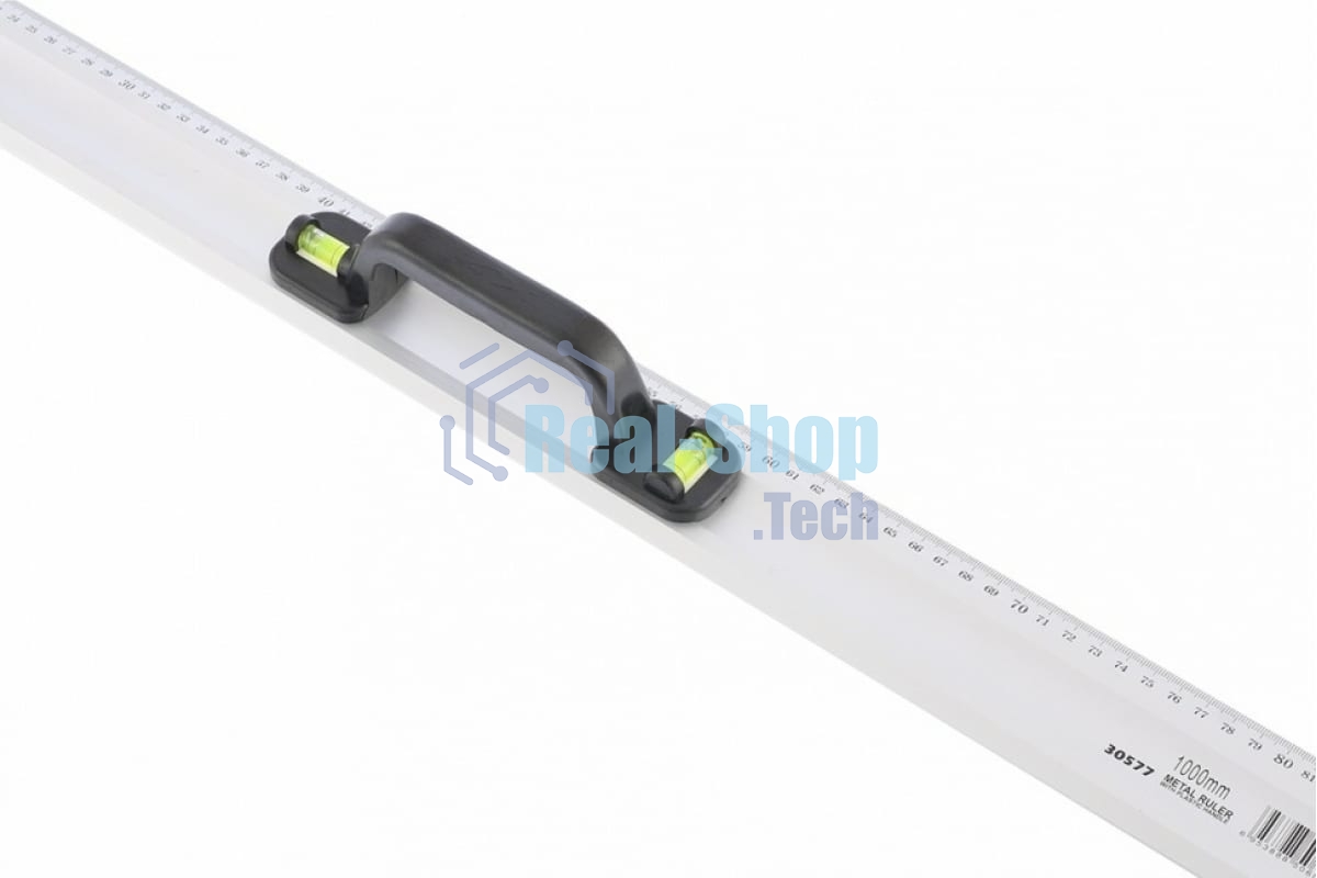 Линейка-уровень Matrix, 1000 мм, металлическая, пластмассовая ручка 2 глазка