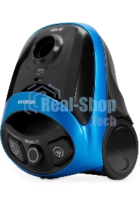 Пылесос Hyundai HYV-B1550 синий/черный, 250/1800 Вт, уборка сухая, пылесборник мешок, 1.5 л (в компл.:1мешок)