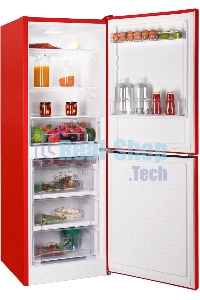 Холодильник Nordfrost NRB 161NF R красный двухкамерный 170/105 л морозилка снизу