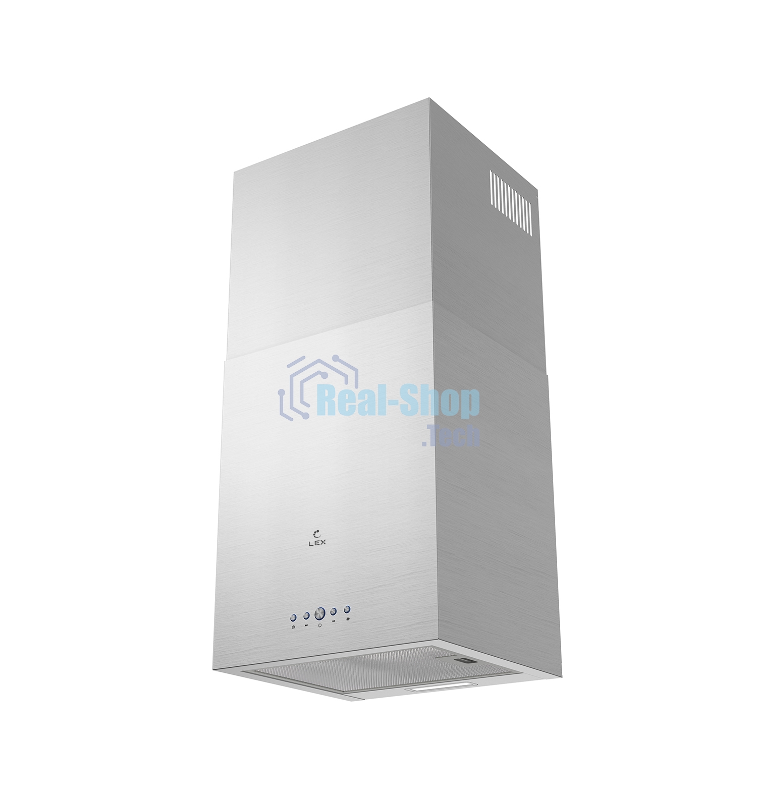 Вытяжка островная LEX Mono 400 нержавеющая сталь, 40 см, 850 куб. м/ч, 50 дБ