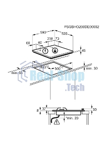 Газовая варочная панель Electrolux KGG6426K, независимая, черный