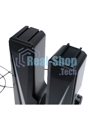 Акустическая система-трансформер 2.0 Gembird SPK-615, 10Вт, пластик, RGB подсветка, черный