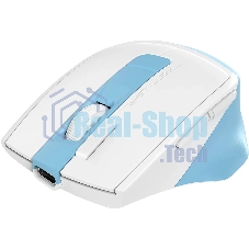 Мышь беспроводная A4Tech Fstyler FG45CS Air2 голубой/белый, 2000 dpi, радиоканал, USB, кнопки - 7