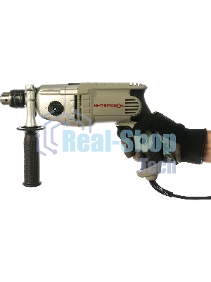 Дрель ударная ИНТЕРСКОЛ ДУ-13/810ЭР 150.1.3.00 810Вт,ВЗП-13мм,2000о/м,32000уд/м,2 режим,3.2кг