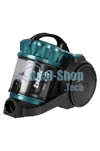 Пылесос BBK BV1505 черный/изумрудный, 350/2000 Вт, уборка сухая, пылесборник контейнер 2 л