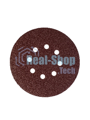 Круг шлифовальный PATRIOT на липучке, 150 мм, 8 отверстий, Р100, 5 шт