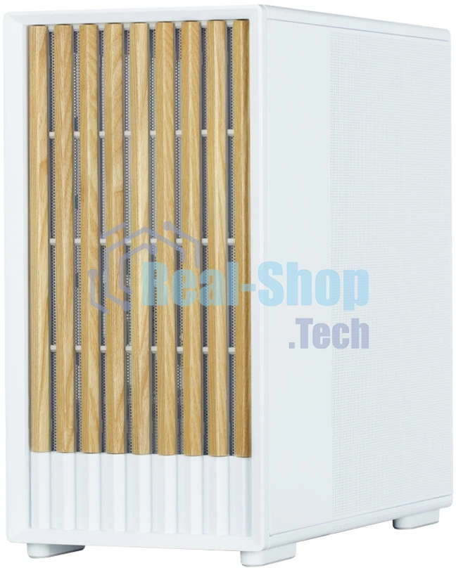 Компьютерный корпус Zalman P10 NAMU, MATX, белый, WINDOW, FRONT COVER WALNUT, 2x3.5