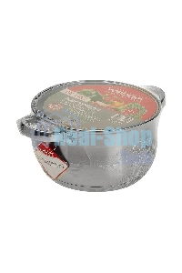 Кастрюля WEBBER BE-145/2 4 л, нержавеющая сталь, со стеклянной крышкой