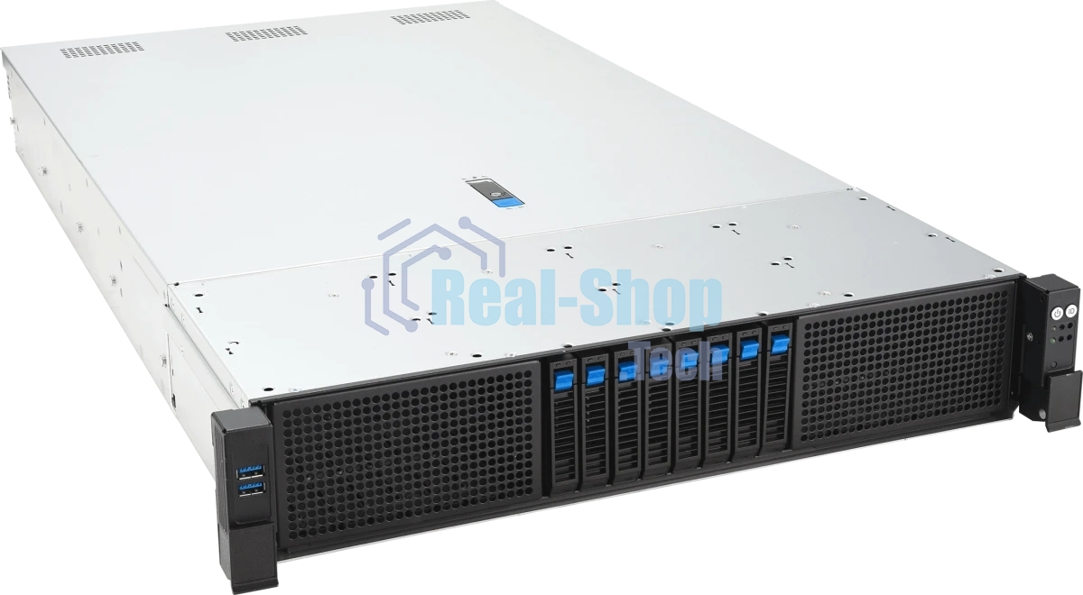 Серверная платформа ASUS RS720-E12-RS8G, 2U, 2x LGA 4710, 32x DDR5 6400, 8 x 2.5