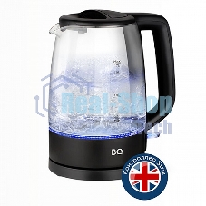 Чайник электрический BQ KT1839G черный. Мощность: 2200 Вт, объем: 1.7 л