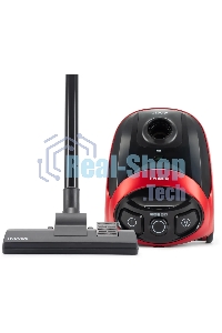 Пылесос Hyundai HYV-B1570 красный/черный, 250/1800 Вт, уборка сухая, пылесборник мешок, 1.5 л (в компл.:1мешок)