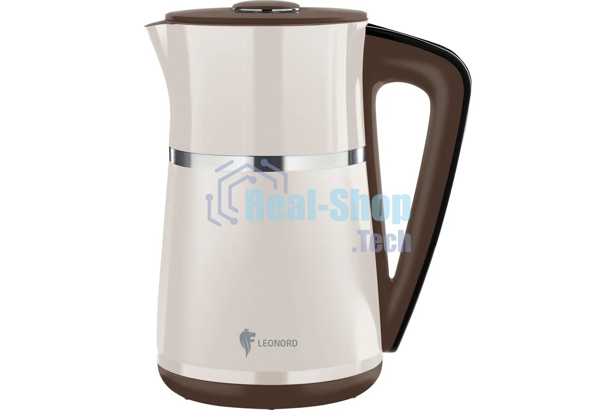 Чайник электрический LEONORD LE-1512 1,7 л, 2200 Вт, бежевый