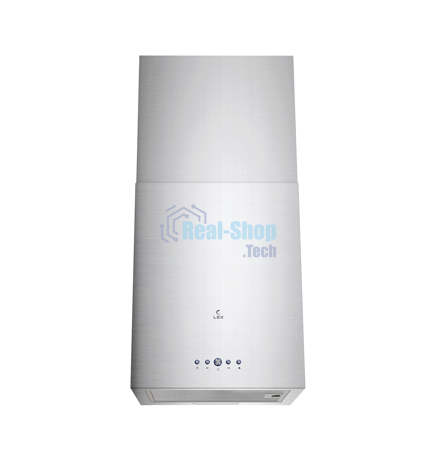 Вытяжка островная LEX Mono 400 нержавеющая сталь, 40 см, 850 куб. м/ч, 50 дБ