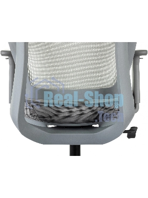 Кресло Бюрократ MC-G411N-H серый, сетка, подголовник