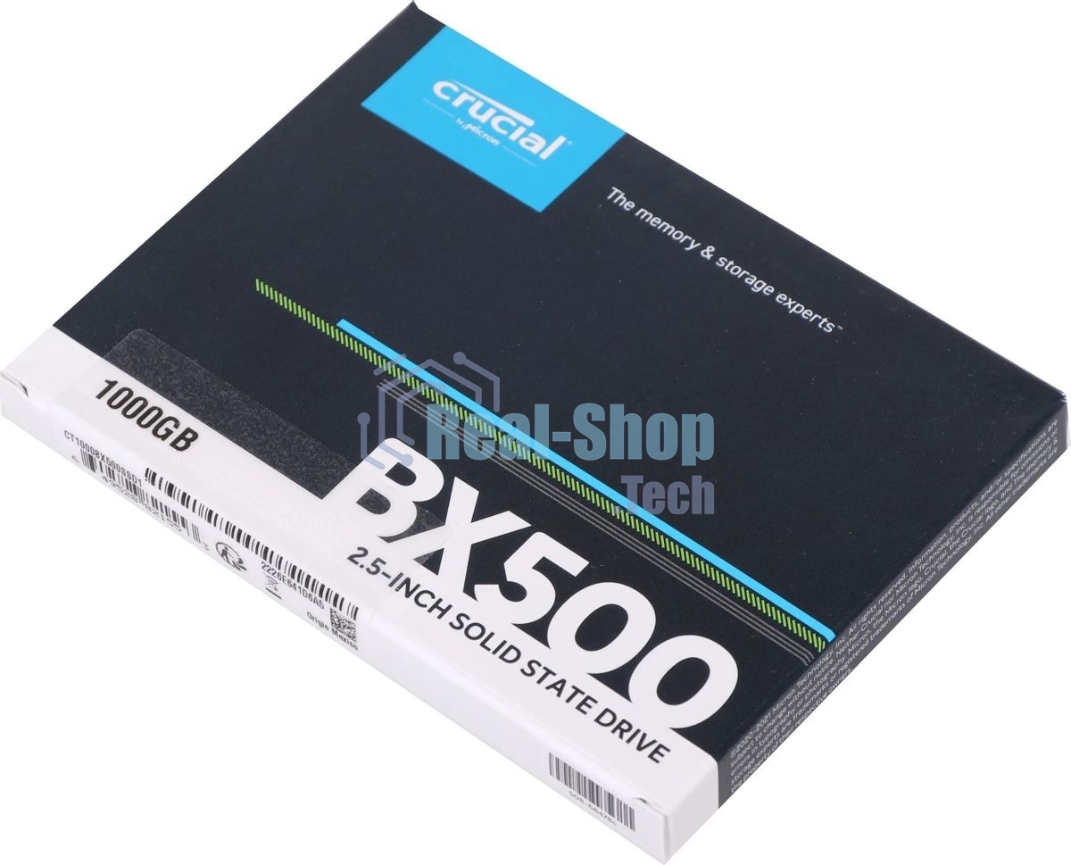 Накопитель SSD Crucial BX500, 1Tb, SATA III, 2.5