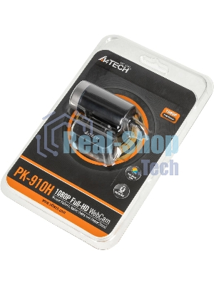 Веб-камера A4Tech PK-910H 1920x1080, 30 кадр/с, USB Type-A, микрофон (шумоподавление), универсальное крепление