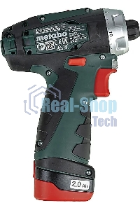 Дрель-шуруповерт аккумуляторная Metabo PowerMaxx BS 600984000, Аккумуляторный, 10,8В, 2 АКБ