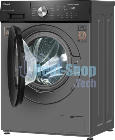 Стиральная машина Weissgauff WM 45127 Direct Drive Inverter Steam Deep Grey