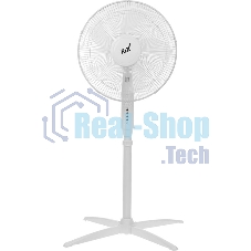 Вентилятор Rix RSF-4500L белый, напольный, 45 Вт, 3 скорости, 36 см