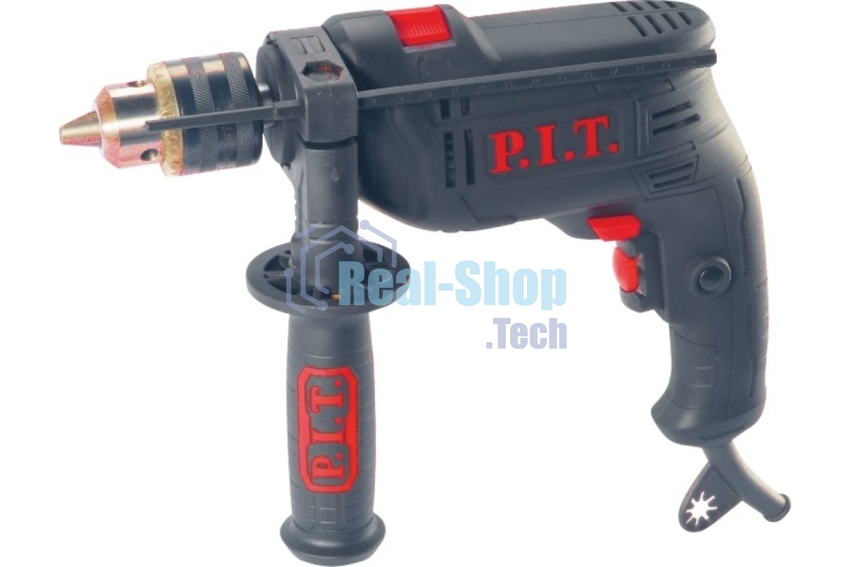 Дрель P.I.T. ударная 600Вт, ключевой патрон 13мм PSB13-C6