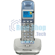 Телефон беспроводной (DECT) Panasonic KX-TG2511RUS (серебристый) АОН, Caller ID,спикерфон на трубке,переход в Эко режим одним нажатием