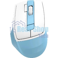 Мышь беспроводная A4Tech Fstyler FG45CS Air2 голубой/белый, 2000 dpi, радиоканал, USB, кнопки - 7