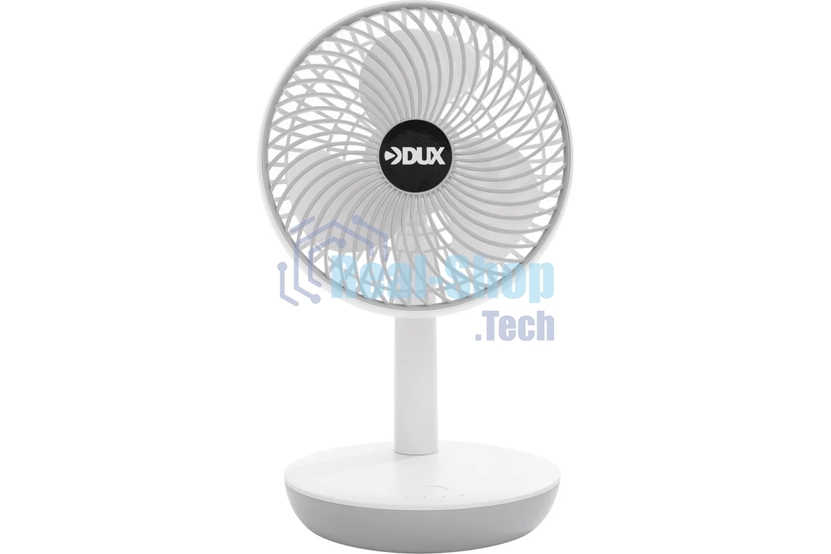 Вентилятор настольный DUX 60-0214 USB, белый, 6 Вт