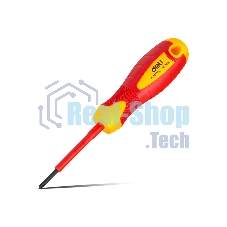 Диэлектрическая крестовая отвертка Deli DL513060 PH0х60 мм сталь Cr-V, сертификат VDE для работ под напряжением до 1000 В