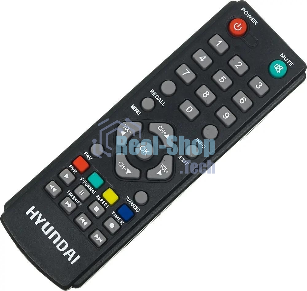 Приставка для цифрового ТВ Hyundai H-DVB500 черный, DVB-T2, DVB-T, DVB-C, HDMI, USB 2.0 х2