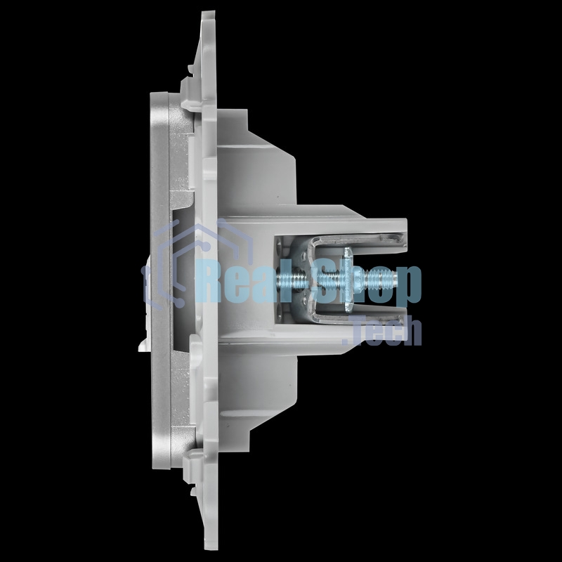 Розетка 2-местная RJ45/TV категория 5Е UTP РКТВ5е-2-0-ФлА алюминий FLITE