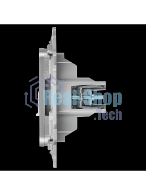 Розетка 2-местная RJ45/TV категория 5Е UTP РКТВ5е-2-0-ФлА алюминий FLITE