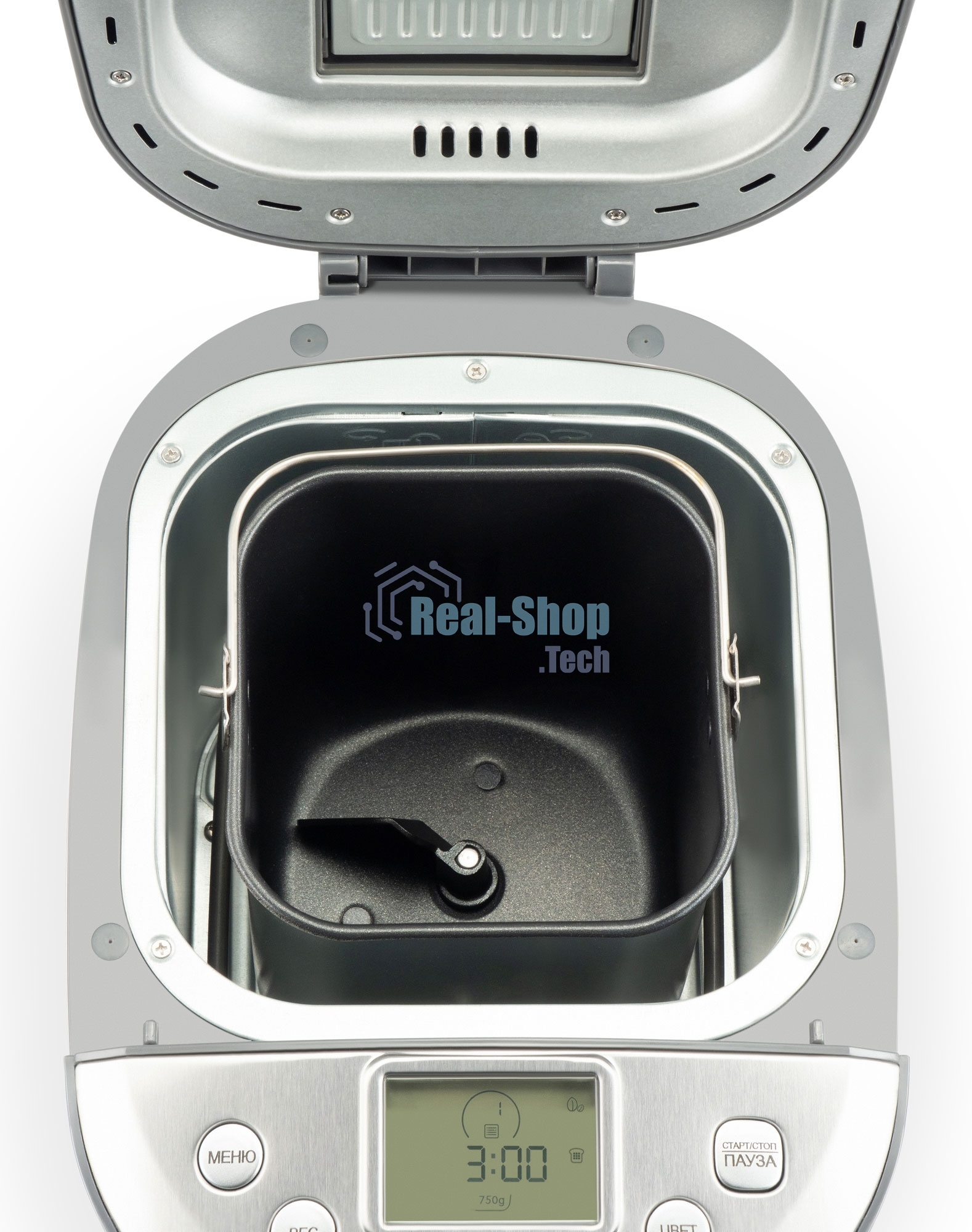 Хлебопечка Hyundai HYBM-4082 550Вт серый/серебристый