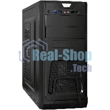 Компьютерный корпус ExeGate Miditower ExeGate CP-603 Black, ATX, (CP450W, 80мм), 2хUSB+2хUSB 3.0, Audio