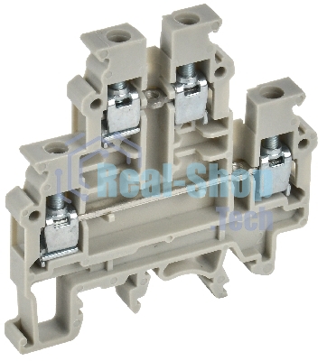 Колодка клеммная IEK CTS-ML 2 ур. 4мм2 серая