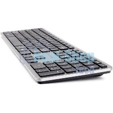 Клавиатура беспроводная Gembird KBW-3, USB, серебристый/черный