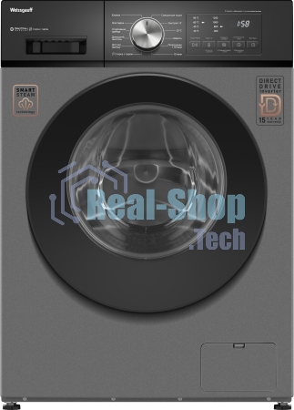 Стиральная машина Weissgauff WM 45127 Direct Drive Inverter Steam Deep Grey