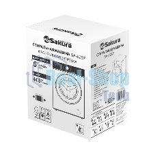 Стиральная машина SAKURA SA-8207W белый, загрузка фронтальная 6 кг, 1200 об/мин, класс A