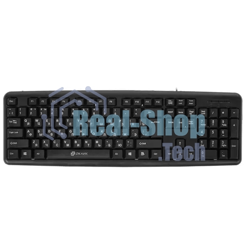 Клавиатура проводная Oklick 180M черный USB