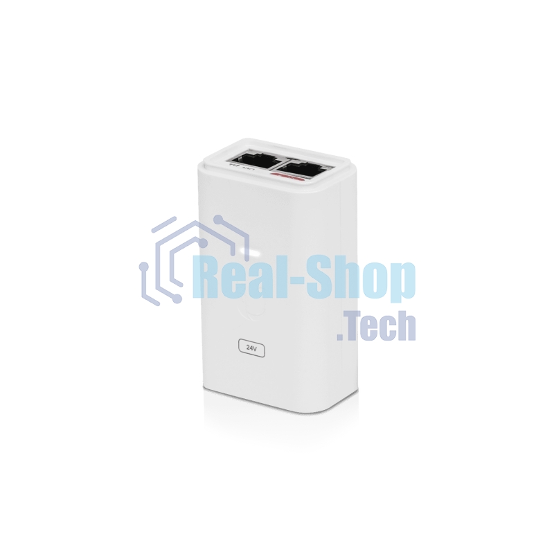 Гигабитный PoE инжектор Ubiquiti POE-24-24W-G-WH, Gigabit PoE Injector, 24V/1A (24W), белый