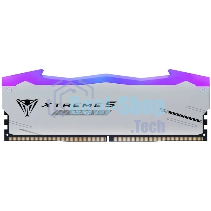 Оперативная память Patriot Viper Xtreme 5, DDR5, 48Gb (2x24GB), 6400MHz, CL32, DIMM, с радиаторами, RGB, серебристый