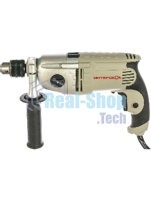 Дрель ударная ИНТЕРСКОЛ ДУ-13/810ЭР 150.1.3.00 810Вт,ВЗП-13мм,2000о/м,32000уд/м,2 режим,3.2кг