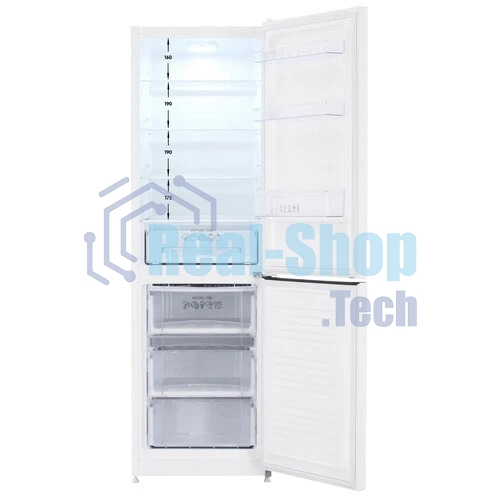 Холодильник Nordfrost NRB 152 W, двухкамерный 205/115л, морозилка снизу, белый